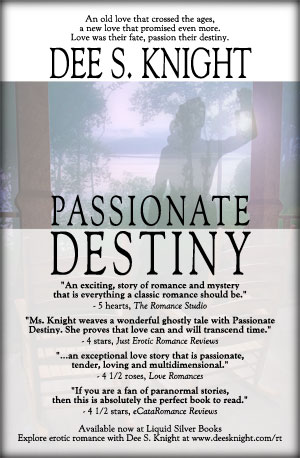 Dee S. Knight's Romantic Times ad for Passionate Destiny